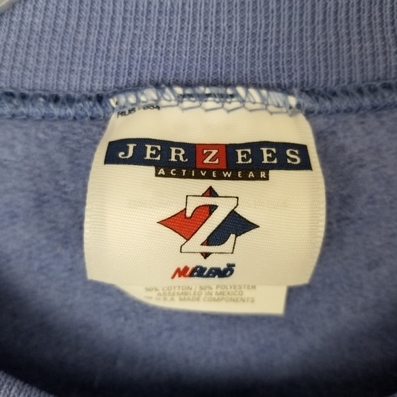 Vintage Fall Leaves Ogunquit Maine Jerzees Crew Neck Sweatshirt Purple NWT Large - Picture 6 of 9